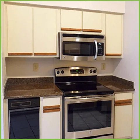 Before: Kitchen refaced in Flour