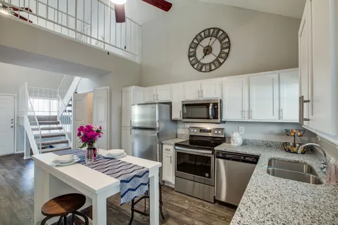 Flour kitchen refaced with a Qwikkit cabinet refacing kit