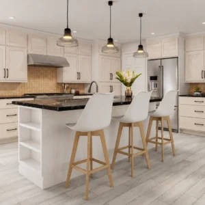 Row Maple Slab Over Shaker