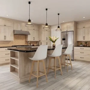 Raw white oak Slab Over Shaker