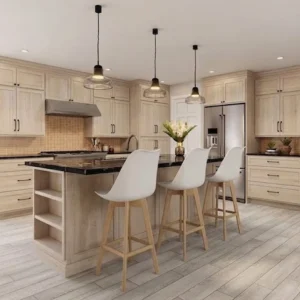 Raw white oak Shaker 1/4 Overlay