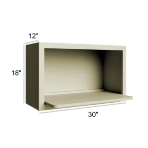 ANTIQUE WHITE - Microwave Wall Cabinet, 30"W x 18"H x 12"D