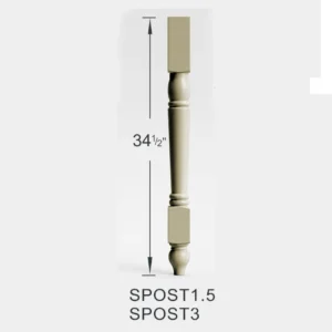 ANTIQUE WHITE - SPOST1.5, 1"W x 1"H x 1"D