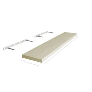 ANTIQUE WHITE - Wall Floating Shelf, 24"W x 1.5"H x 12"D
