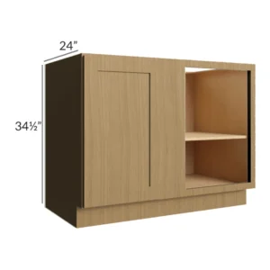 BARLEY OAK - Blind Base Corner, 36"W x 34.5"H x 24"D