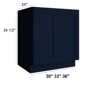 Blue Shaker - Sink Base, 30"W x 34.5"H x 24"D