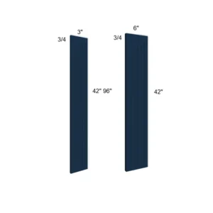 Blue Shaker - Tall Fluted Filler, 1"W x 1"H x 0.75"D