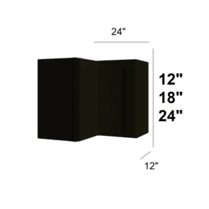 CHARCOAL BLACK - Easy Reach, 24"W x 12"H x 12"D