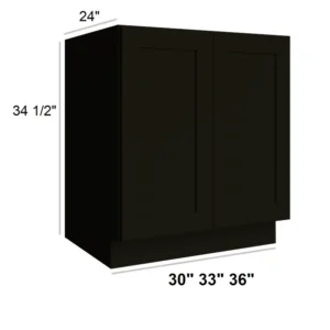 CHARCOAL BLACK - Sink Base, 30"W x 34.5"H x 24"D