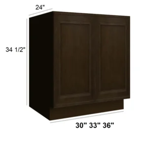ELEGANT TRUFFLE - Sink Base, 30"W x 34.5"H x 24"D