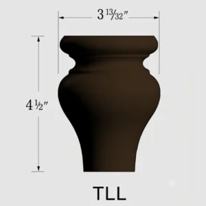 ELEGANT TRUFFLE - Bun Foot, 1"W x 1"H x 1"D
