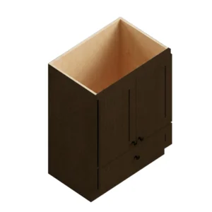 ELEGANT TRUFFLE - Vanity Sink Door/Drawer, 24"W x 34.5"H x 21"D