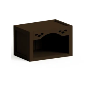 ELEGANT TRUFFLE - Wall Decorative Nook Cabinet, 30"W x 15"H x 12"D