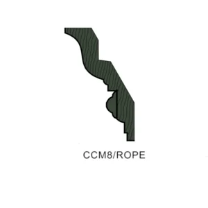 FOREST GREEN - Rope Molding, 96"W x 1"H x 1"D