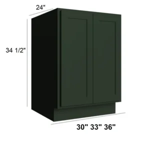 FOREST GREEN - Sink Base Full Height, 30"W x 34.5"H x 24"D