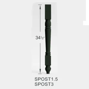 FOREST GREEN - SPOST1.5, 1"W x 1"H x 1"D