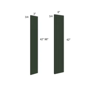 FOREST GREEN - Tall Fluted Filler, 1"W x 1"H x 0.75"D