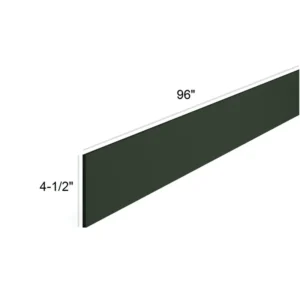 FOREST GREEN - Toe kick, 96"W x 4.5"H x 0.75"D