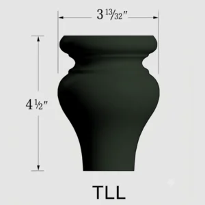 FOREST GREEN - Bun Foot, 1"W x 1"H x 1"D