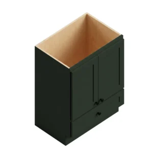 FOREST GREEN - Vanity Sink Door/Drawer, 24"W x 34.5"H x 21"D