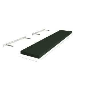 FOREST GREEN - Wall Floating Shelf, 24"W x 1.5"H x 12"D