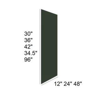FOREST GREEN - Base Shelf Kit, 24"W x 34.5"H x 0.25"D