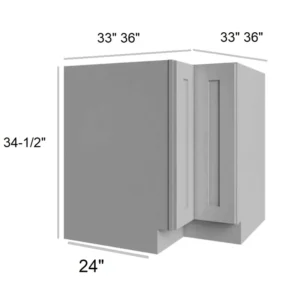 Grey Silver - Lazy Susan Base, 33"W x 34.5"H x 24"D