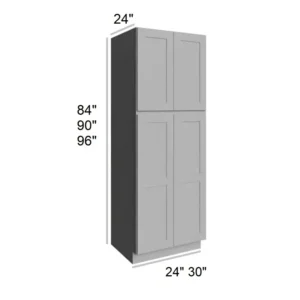 Grey Silver - Utility Cabinets, 24"W x 84"H x 24"D