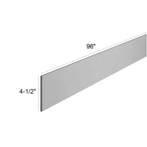 Grey Silver - Toe kick, 96"W x 4.5"H x 0.75"D