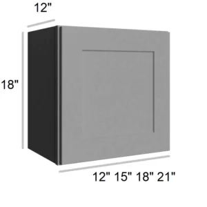 Grey Silver - Wall Bridge Cabinets, 12"W x 18"H x 12"D