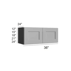 Grey Silver - Refrigerator Cabinets, 30"W x 12"H x 24"D
