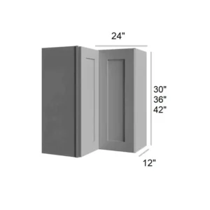 Grey Silver - Easy Reach, 24"W x 30"H x 12"D