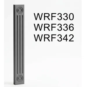 Grey Silver - Wall Fluted Filler, 3"W x 30"H x 0.75"D