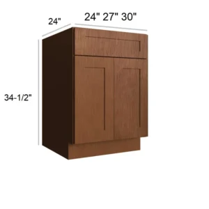 HEIRLOOM BROWN - Standard Base, 24"W x 34.5"H x 24"D