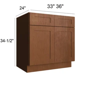 HEIRLOOM BROWN - Standard Base, 33"W x 34.5"H x 24"D