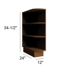 HEIRLOOM BROWN - Open End Base, 12"W x 34.5"H x 24"D