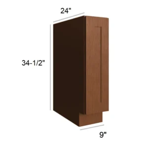 HEIRLOOM BROWN - Spice Pullout Base, 9"W x 34.5"H x 24"D