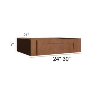 HEIRLOOM BROWN - knee drawer, 36"W x 7.5"H x 21"D