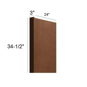 HEIRLOOM BROWN - Dishwasher Panel, 1"W x 3"H x 0.75"D