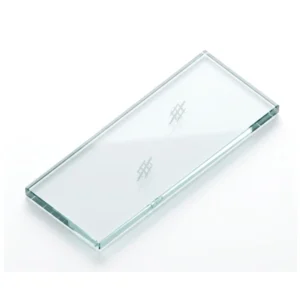 HEIRLOOM BROWN - GLASS SHELF - TEMPERED CLEAR GLASS (5/16" T), 15"W x 1"H x 1"D