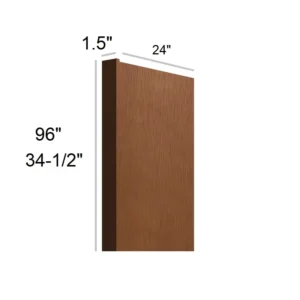 HEIRLOOM BROWN - Dishwasher Panel, 1.5"W x 34.5"H x 24"D