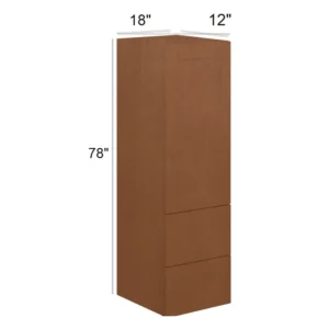 HEIRLOOM BROWN - Linen cabinet, 18"W x 7.5"H x 12"D
