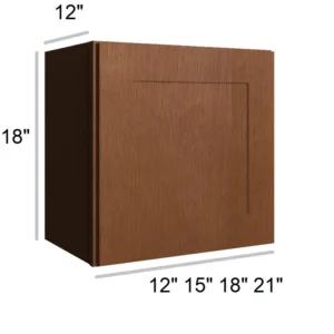 HEIRLOOM BROWN - Wall Bridge Cabinets, 12"W x 18"H x 12"D