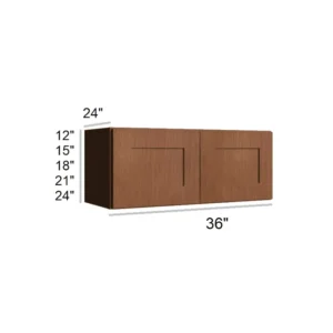 HEIRLOOM BROWN - Refrigerator Cabinets, 30"W x 12"H x 24"D
