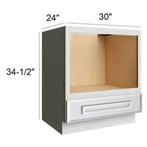 HILLCREST WHITE - Microwave, 30"W x 34.5"H x 24"D