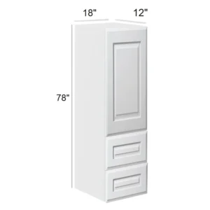 HILLCREST WHITE - Linen cabinet, 18"W x 7.5"H x 12"D
