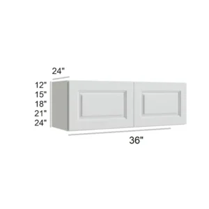 HILLCREST WHITE - Refrigerator Cabinets, 30"W x 12"H x 24"D