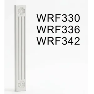HILLCREST WHITE - Wall Fluted Filler, 3"W x 30"H x 0.75"D