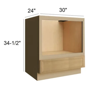 NATURAL WOOD - Microwave, 30"W x 34.5"H x 24"D