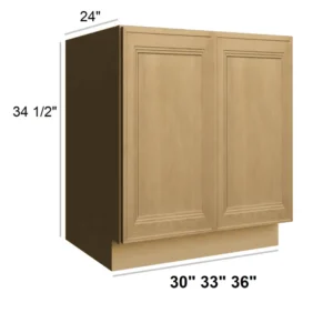 NATURAL WOOD - Sink Base, 30"W x 34.5"H x 24"D